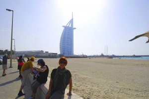 The sail shaped hotel - Burj al Arab