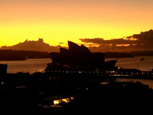 Sunrise over the Opera House